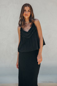SEASHELL TOP NEGRO