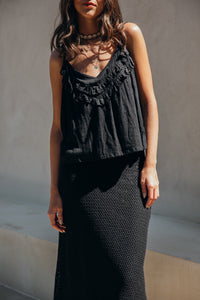 SEASHELL TOP NEGRO