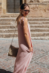 SEEMA VESTIDO CON BOLSILLOS ROSE
