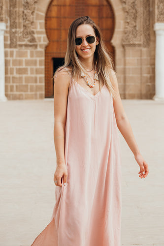 SEEMA VESTIDO CON BOLSILLOS ROSE