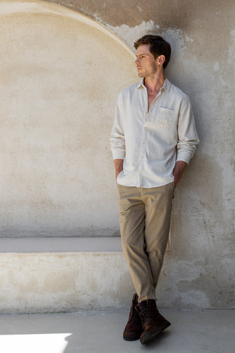 JUDE CAMISA CREMA LINO ECO