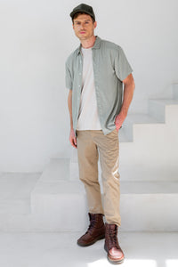 KEON CAMISA MANGA CORTA VERDE