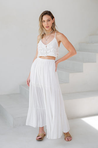 STARDUST LACE TOP MARFIL