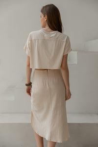 YOKO CROP TEE CREMA
