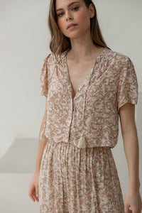 IVY TOP PRINT BLUSH